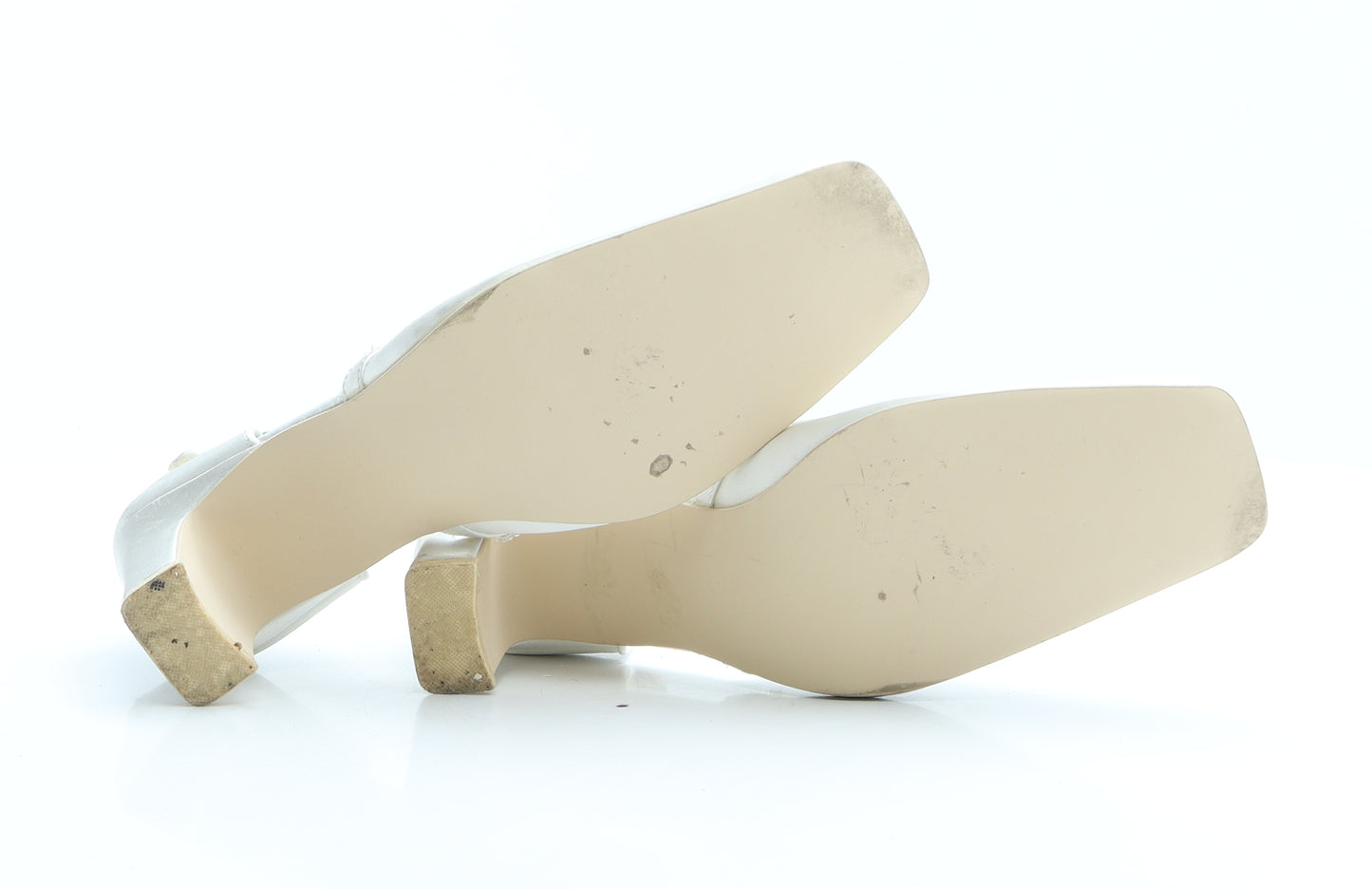 BHS Womens Ivory Polyester D'Orsay Heel UK 7 EUR 40 - Wedding Collection