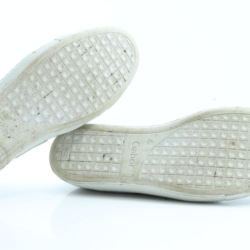 Gabor Womens Silver Polyester Loafer Flat UK 8 EUR 39