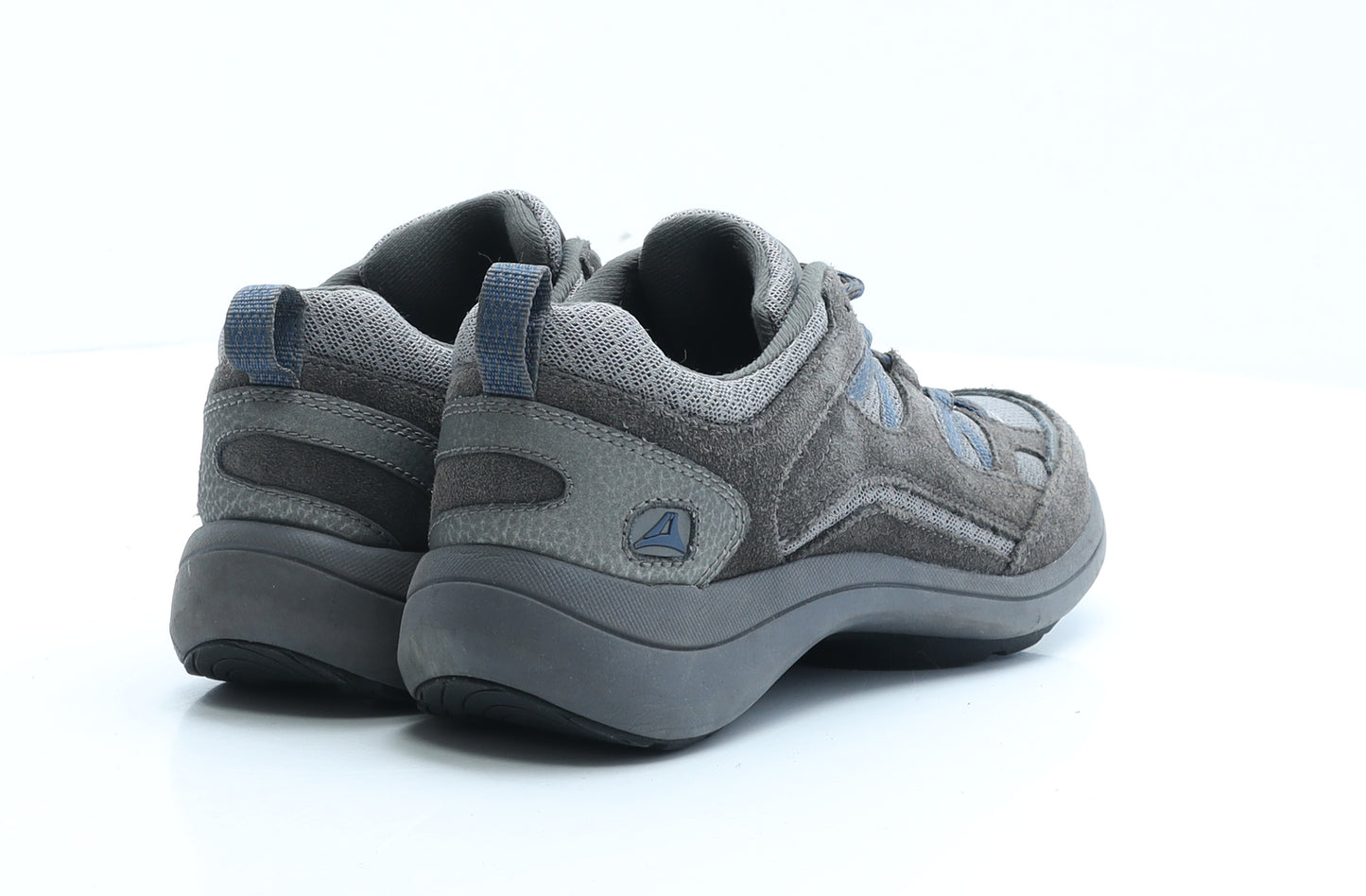 Clarks Womens Grey Colourblock Polyester Trainer UK 3 EUR 36