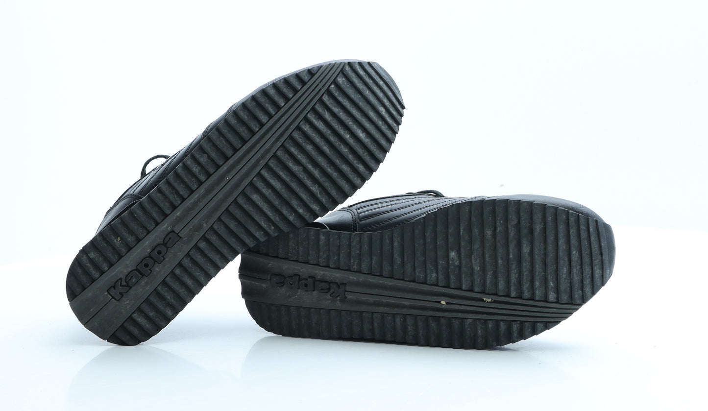Kappa Mens Black Polyester Trainer UK 7 EUR 40.5