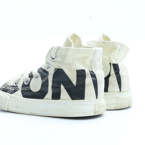 Converse Boys Ivory Geometric Fabric Trainer UK 6 EUR 22