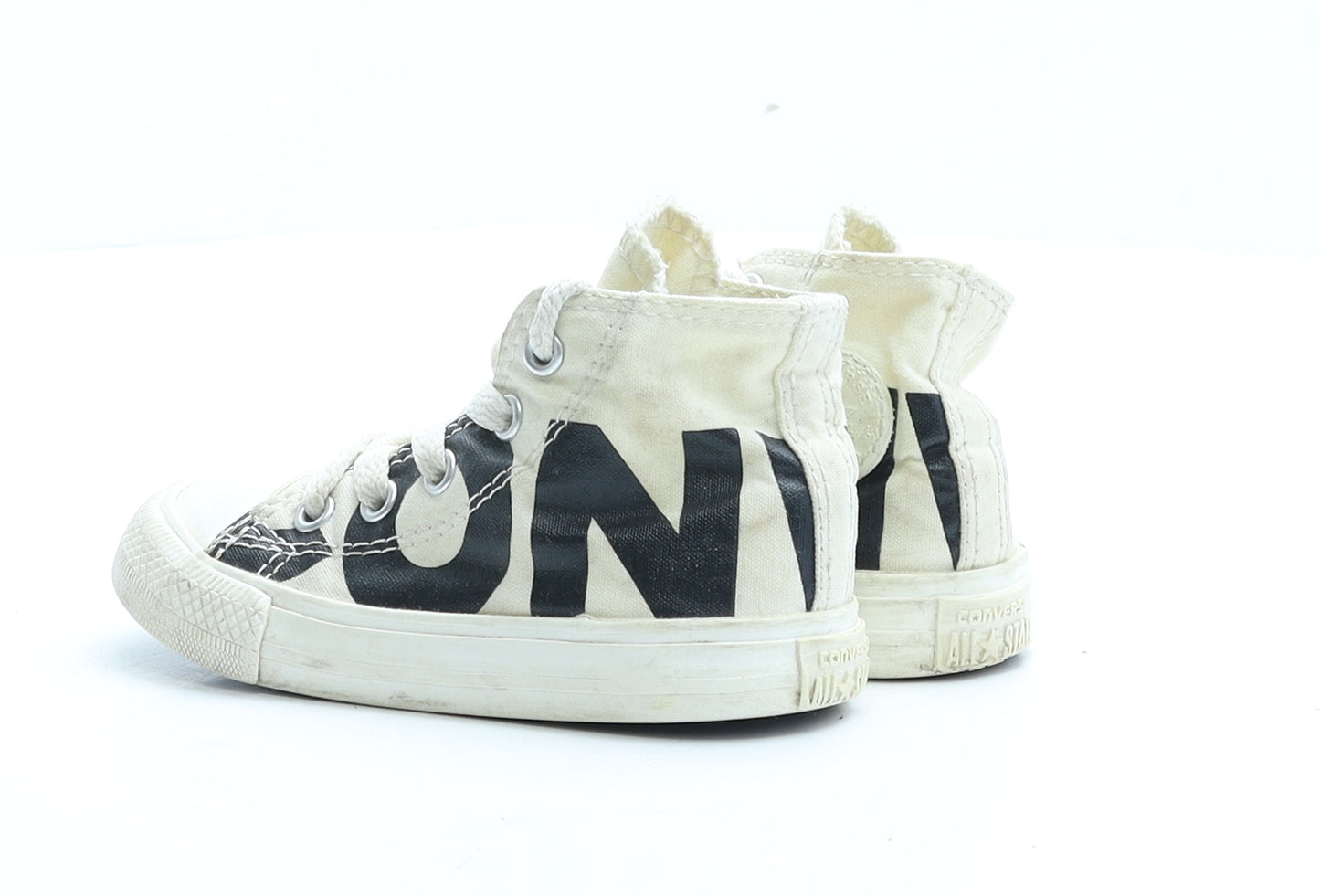 Converse Boys Ivory Geometric Fabric Trainer UK 6 EUR 22