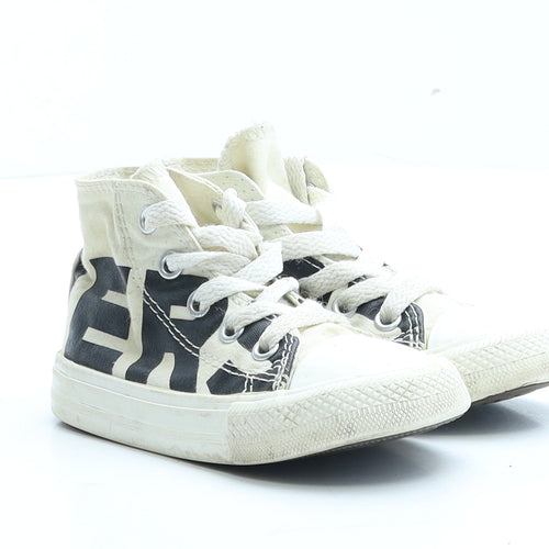 Converse Boys Ivory Geometric Fabric Trainer UK 6 EUR 22