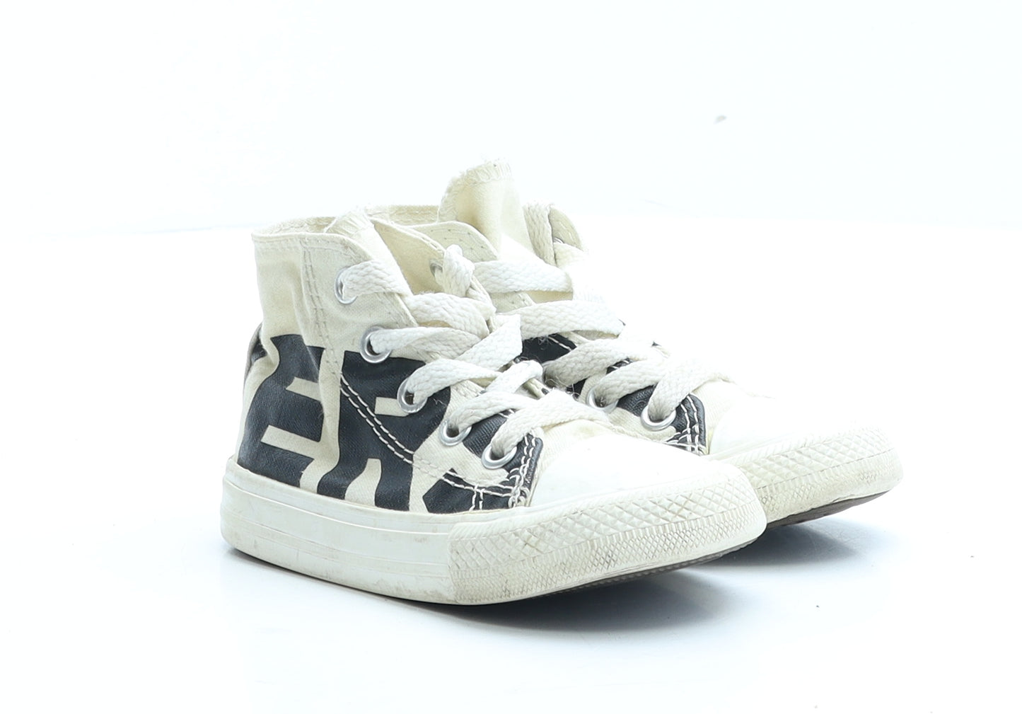 Converse Boys Ivory Geometric Fabric Trainer UK 6 EUR 22
