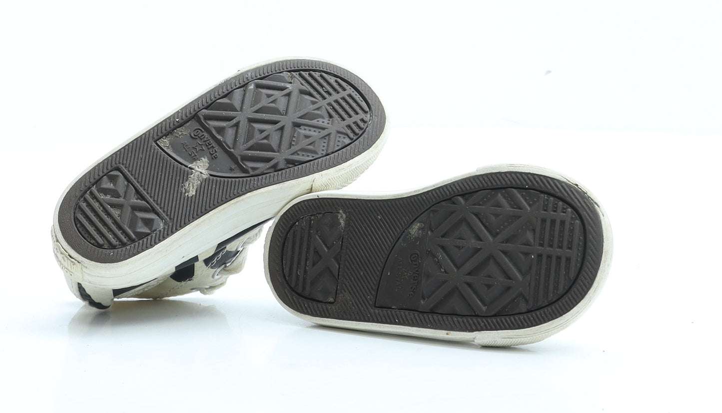 Converse Boys Ivory Geometric Fabric Trainer UK 6 EUR 22