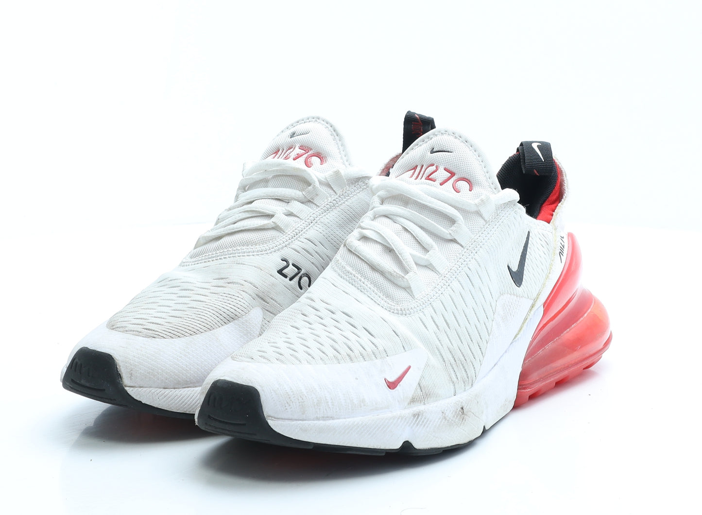 Nike Womens White Colourblock Polyester Trainer UK 7 EUR 41