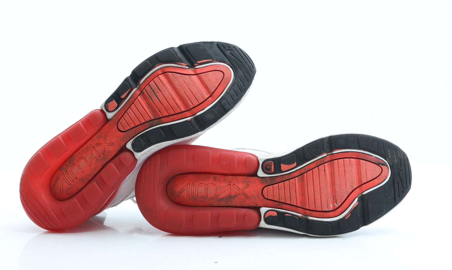 Nike Womens White Colourblock Polyester Trainer UK 7 EUR 41