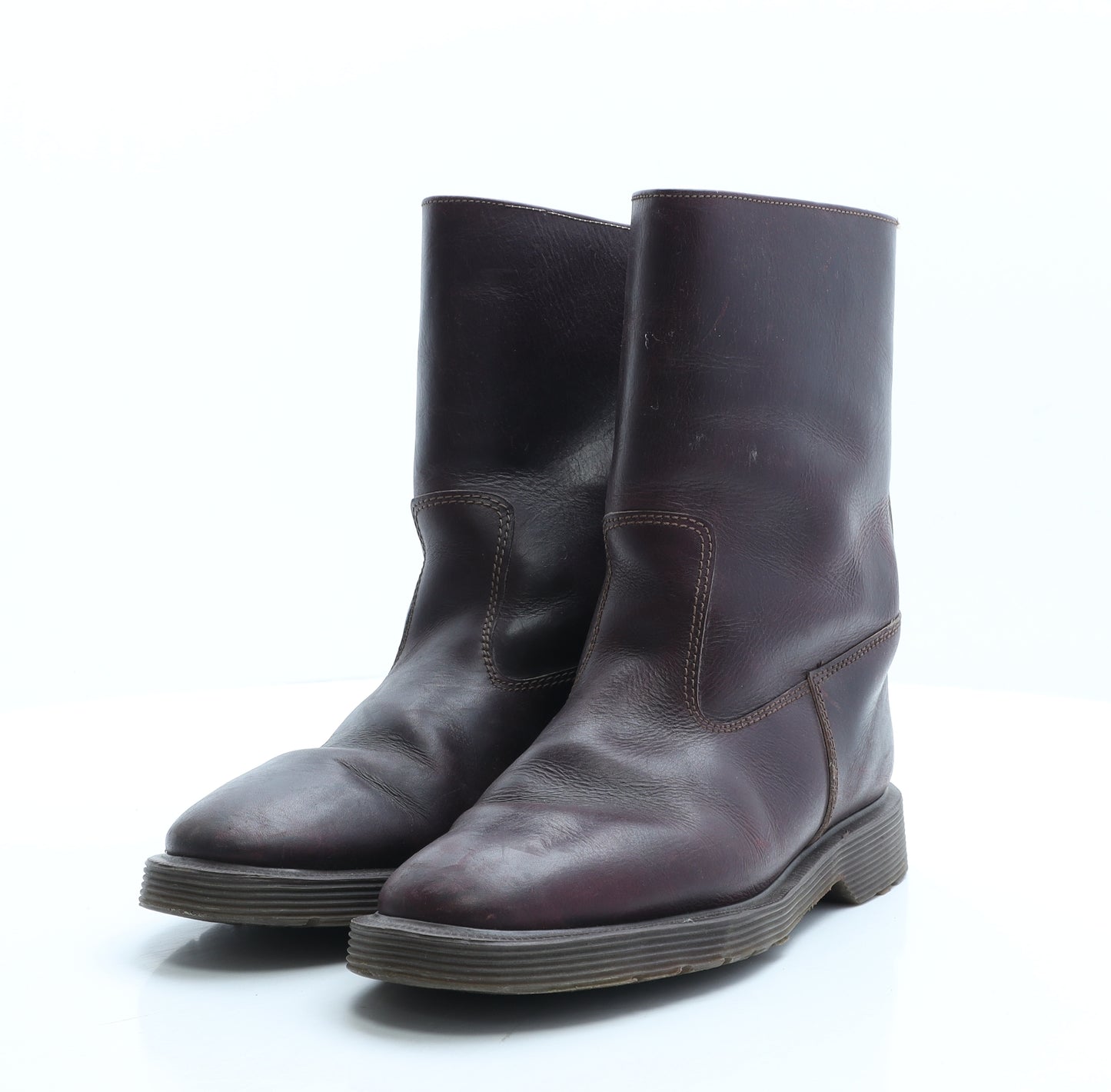 Dr. Martens Womens Brown Leather Biker Boot UK 7