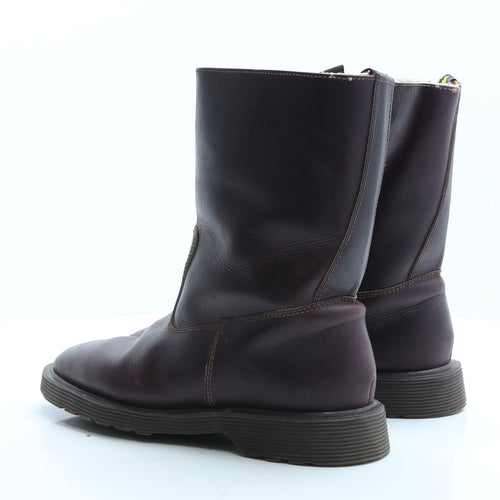 Dr. Martens Womens Brown Leather Biker Boot UK 7