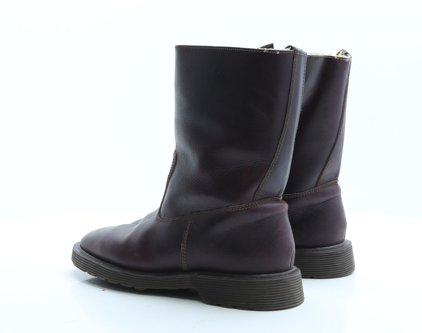 Dr. Martens Womens Brown Leather Biker Boot UK 7