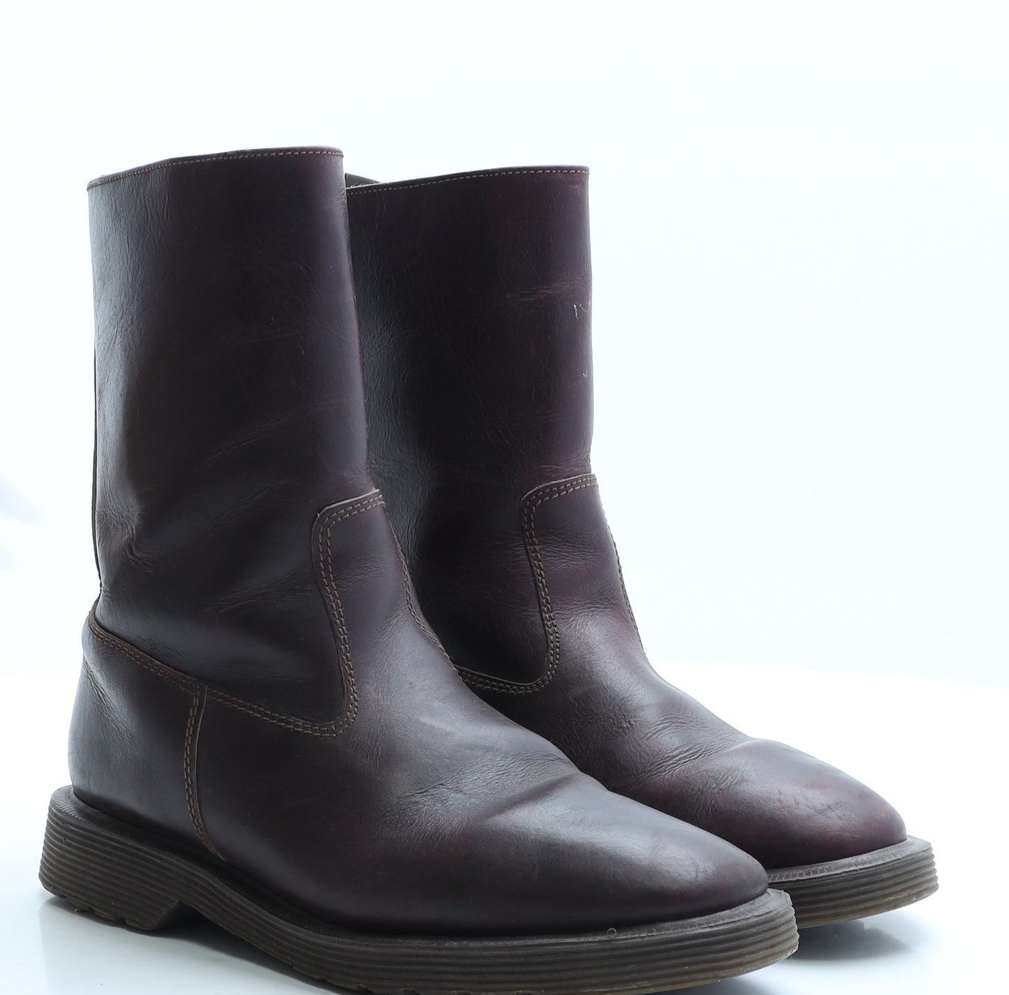 Dr. Martens Womens Brown Leather Biker Boot UK 7