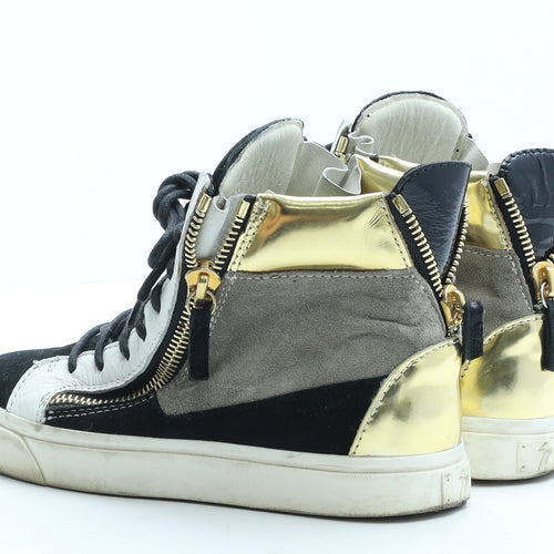 Giuseppe Zanotti Womens Black Colourblock Polyester Trainer UK 3 EUR 36 - Made in Italy