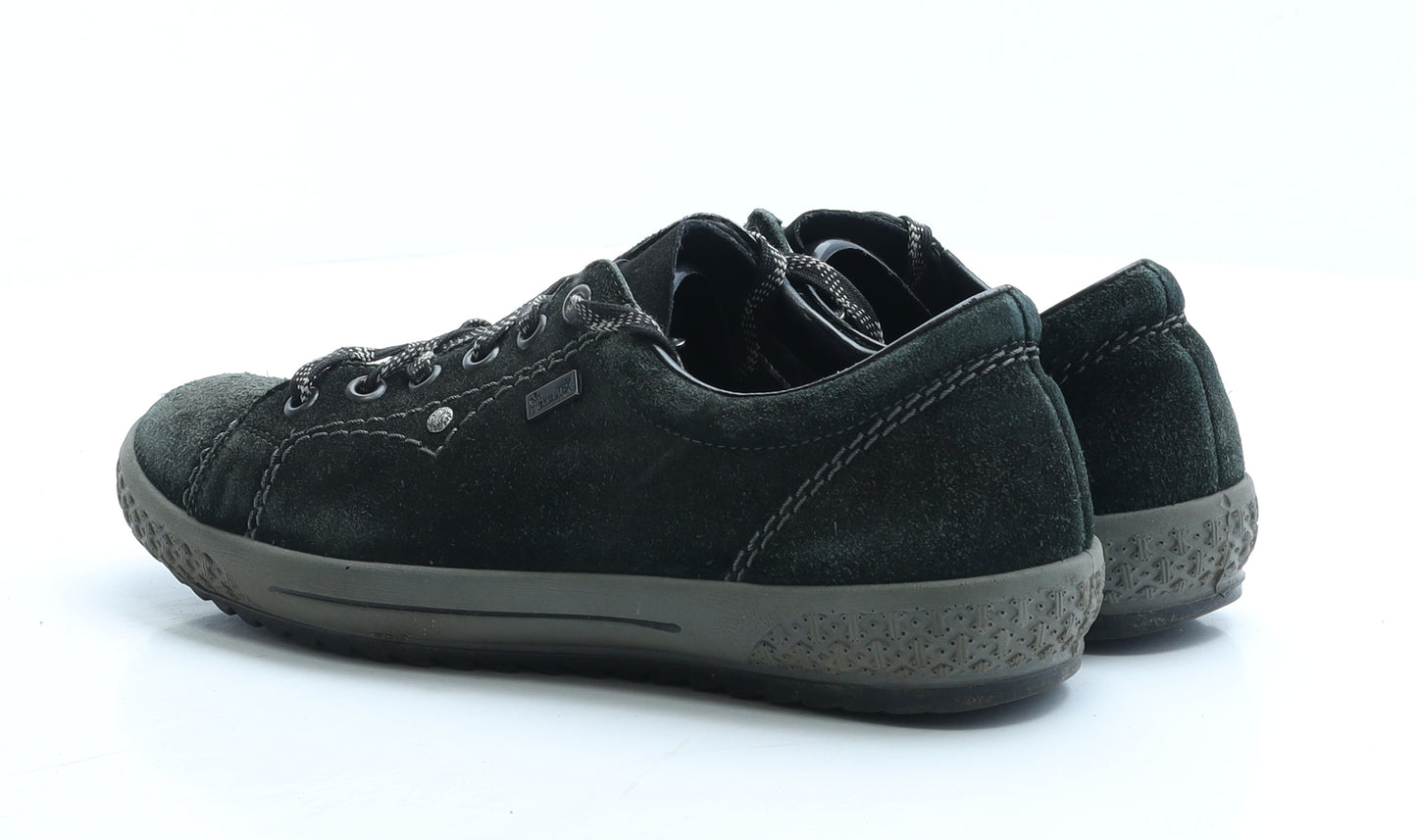 Rieker Womens Black Leather Trainer UK 5 EUR 38