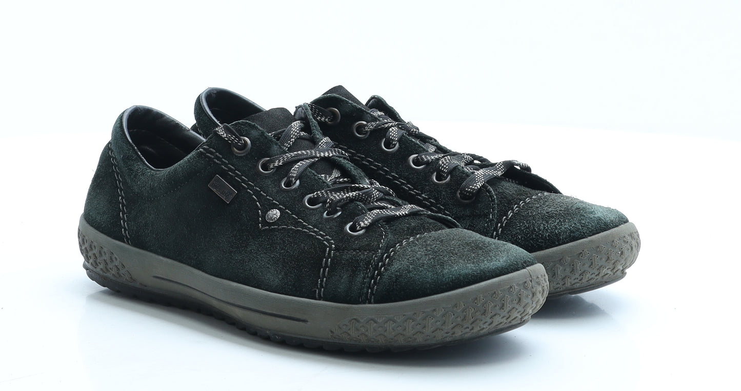 Rieker Womens Black Leather Trainer UK 5 EUR 38
