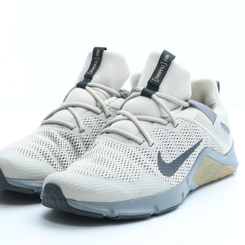 Nike Mens Beige Geometric Polyester Trainer UK 7.5 EUR 42