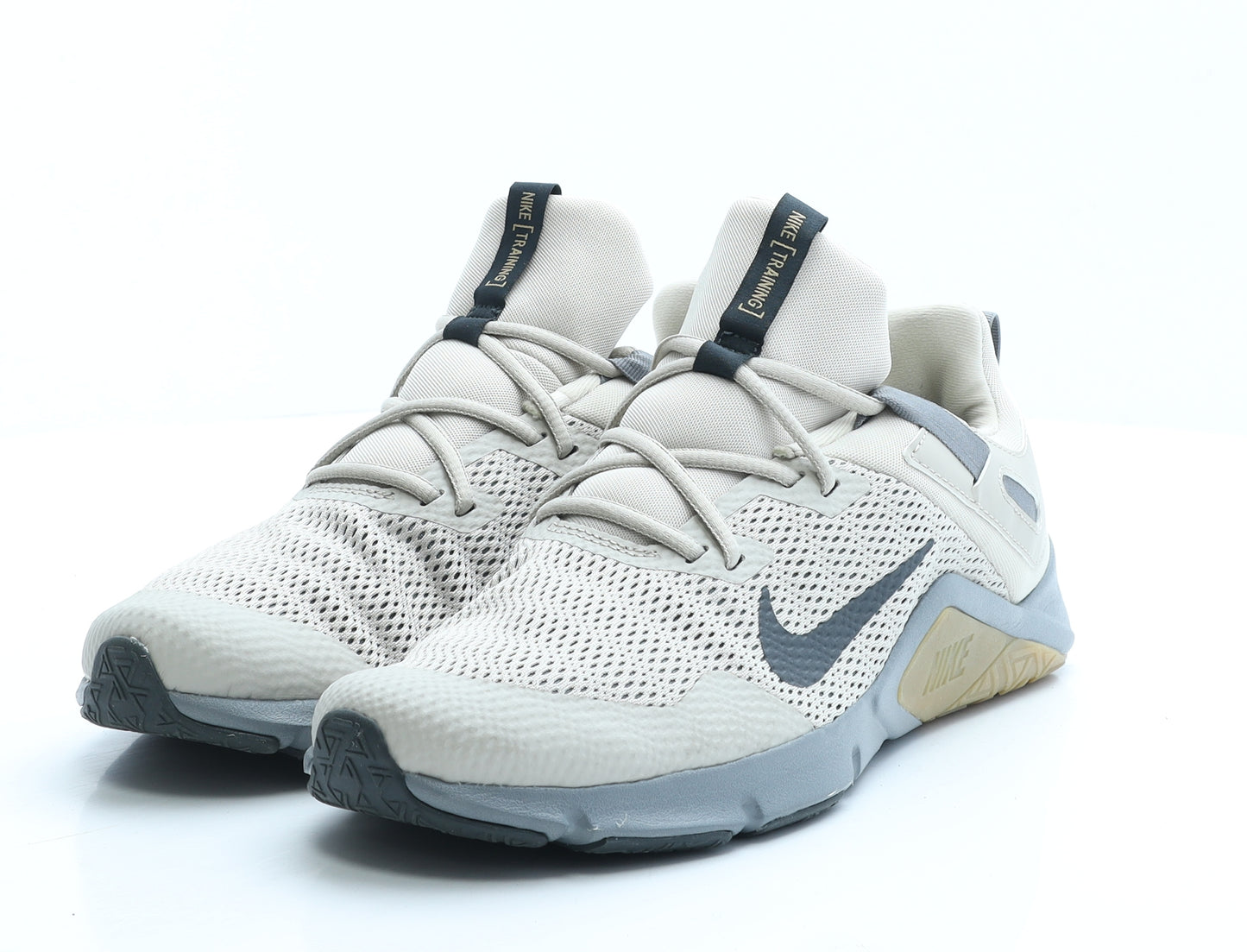 Nike Mens Beige Geometric Polyester Trainer UK 7.5 EUR 42
