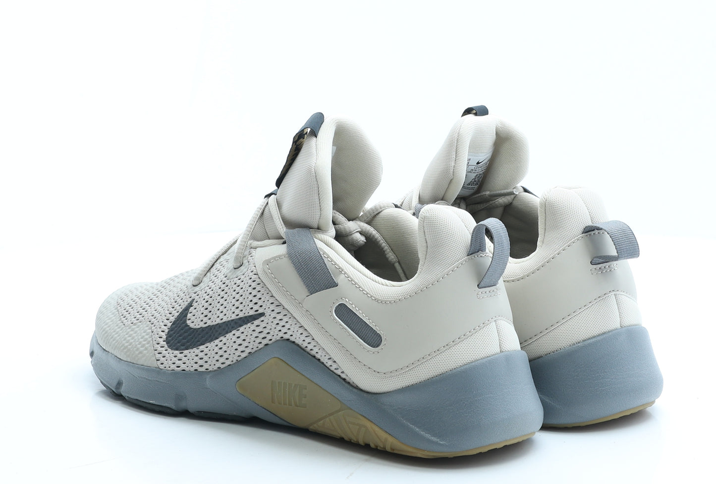 Nike Mens Beige Geometric Polyester Trainer UK 7.5 EUR 42