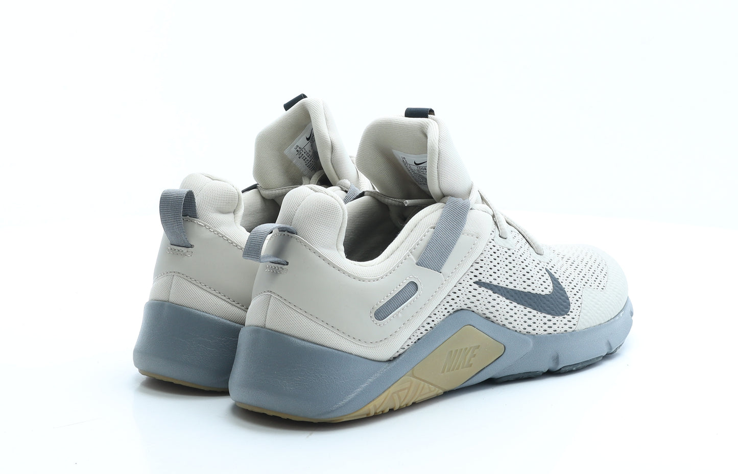 Nike Mens Beige Geometric Polyester Trainer UK 7.5 EUR 42