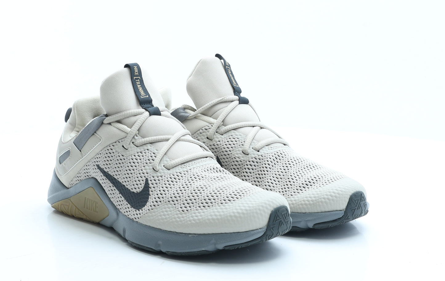 Nike Mens Beige Geometric Polyester Trainer UK 7.5 EUR 42