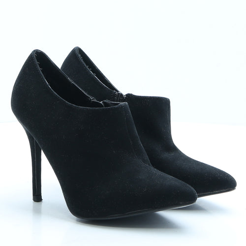 New Look Womens Black Polyester Bootie Boot UK 4 EUR 37