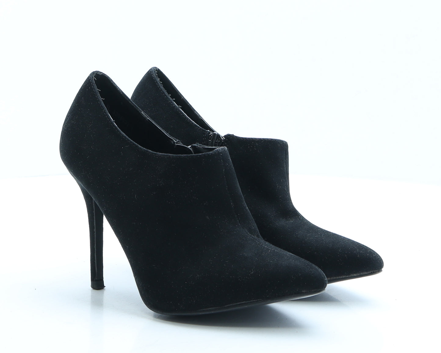 New Look Womens Black Polyester Bootie Boot UK 4 EUR 37