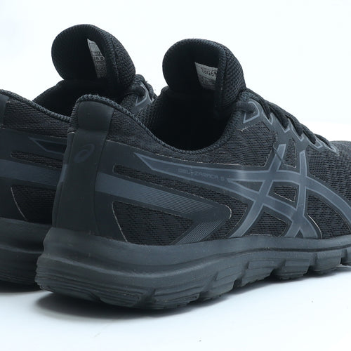 ASICS Womens Black Polyester Trainer UK 5.5 EUR 39.5