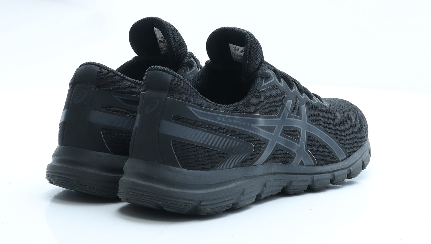 ASICS Womens Black Polyester Trainer UK 5.5 EUR 39.5
