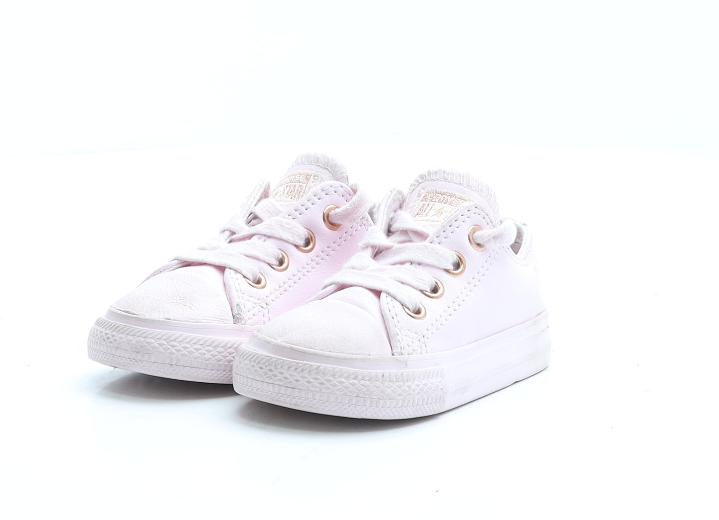 Converse Girls Pink Rubber Trainer UK 4 EUR 20 - Baby 11.5cm