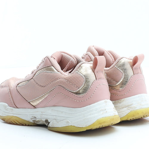 NEXT Girls Pink Fabric Trainer UK 13