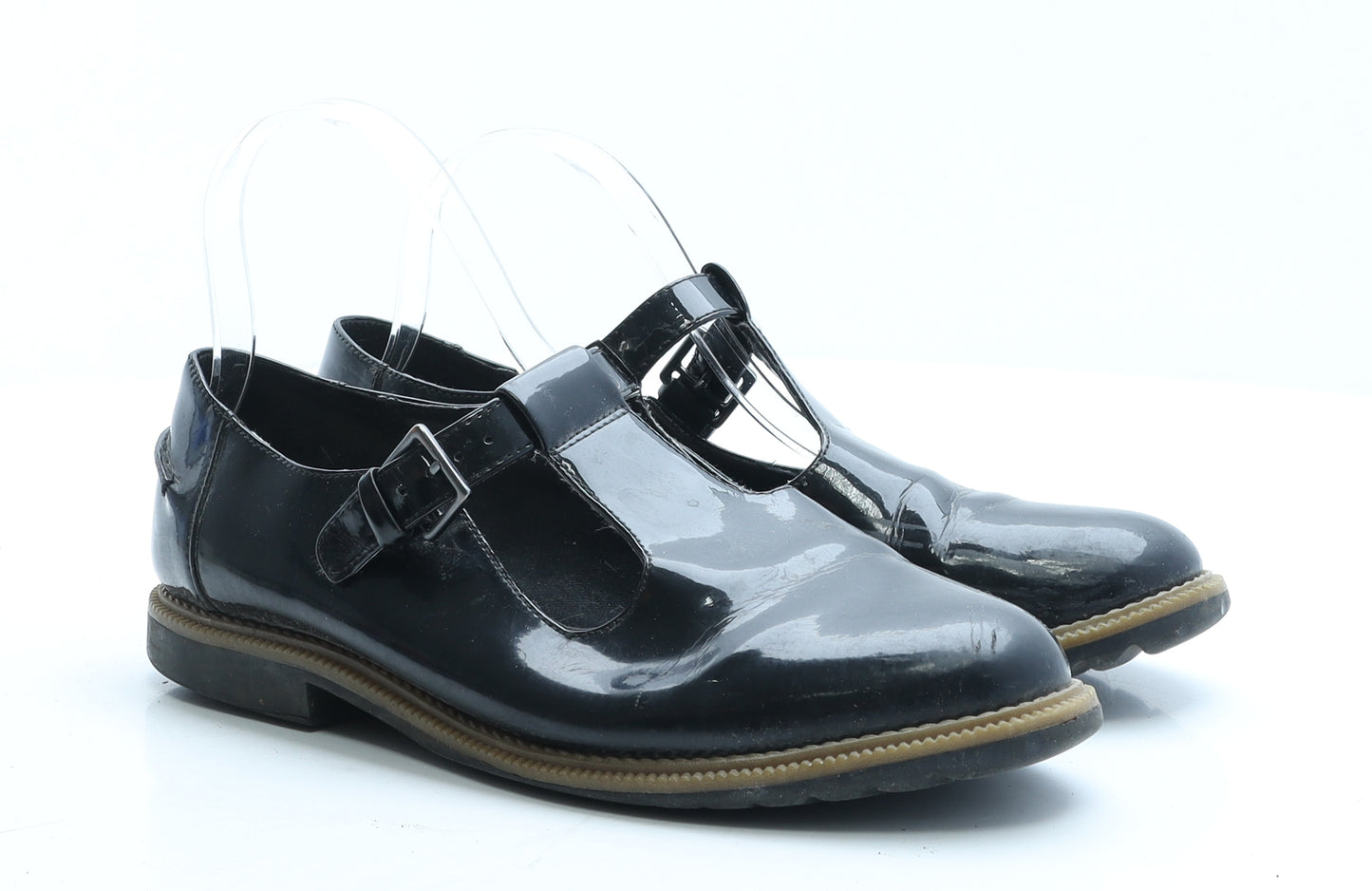 Clarks Womens Black PVC Mary Jane Casual UK 6