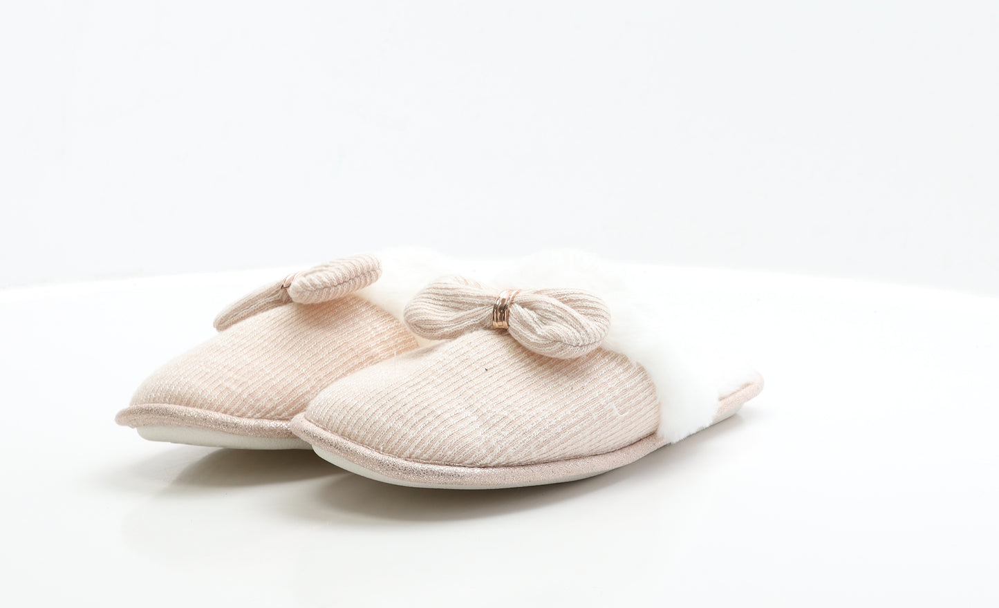 Primark Womens Pink Polyester Slip On Slipper UK 38 - Size 5-6