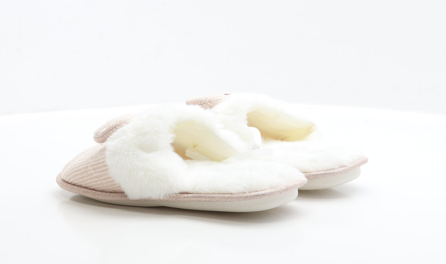 Primark Womens Pink Polyester Slip On Slipper UK 38 - Size 5-6