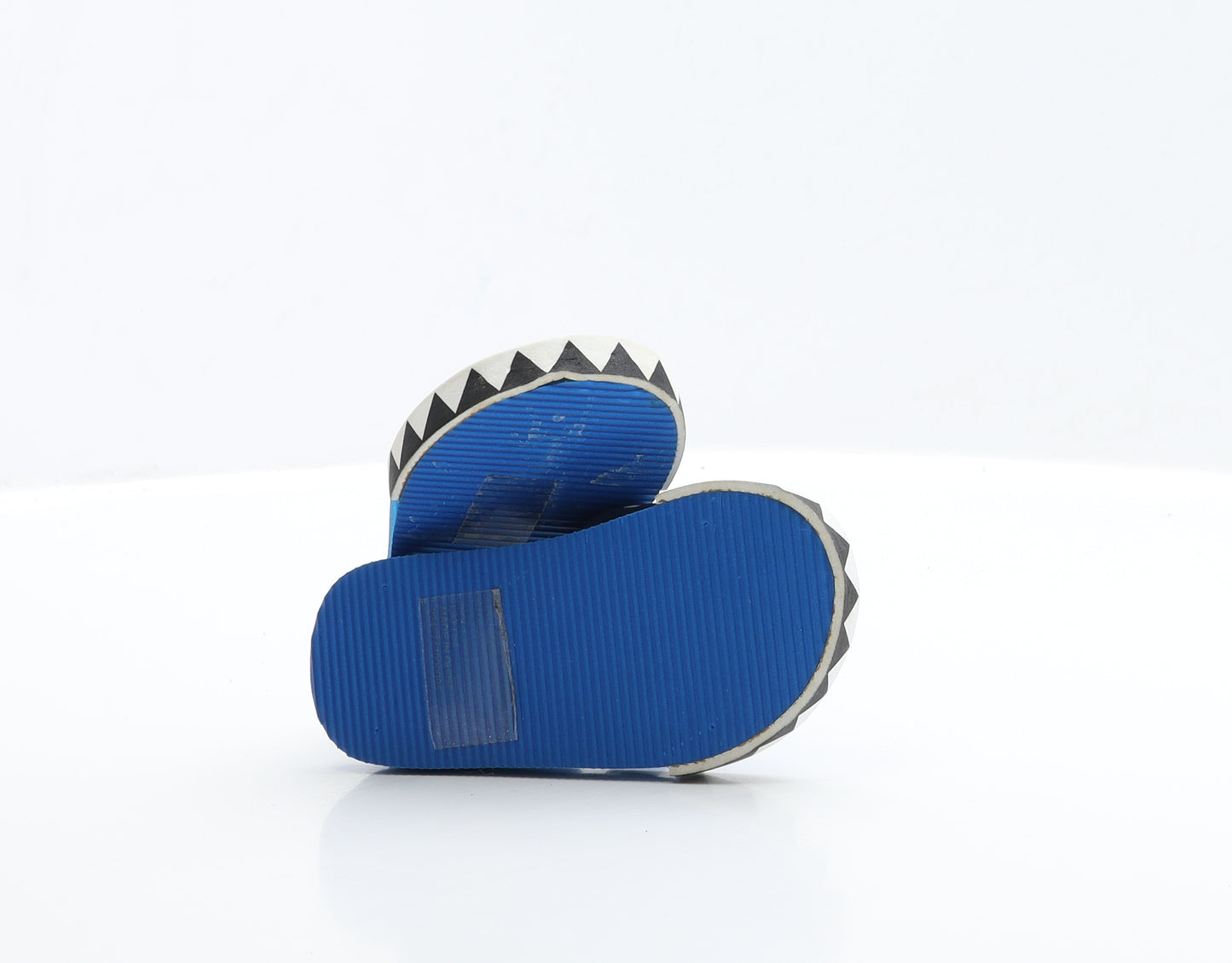 Preworn Boys Blue Rubber Slingback Sandal UK 6 EUR 23 - Shark Detail