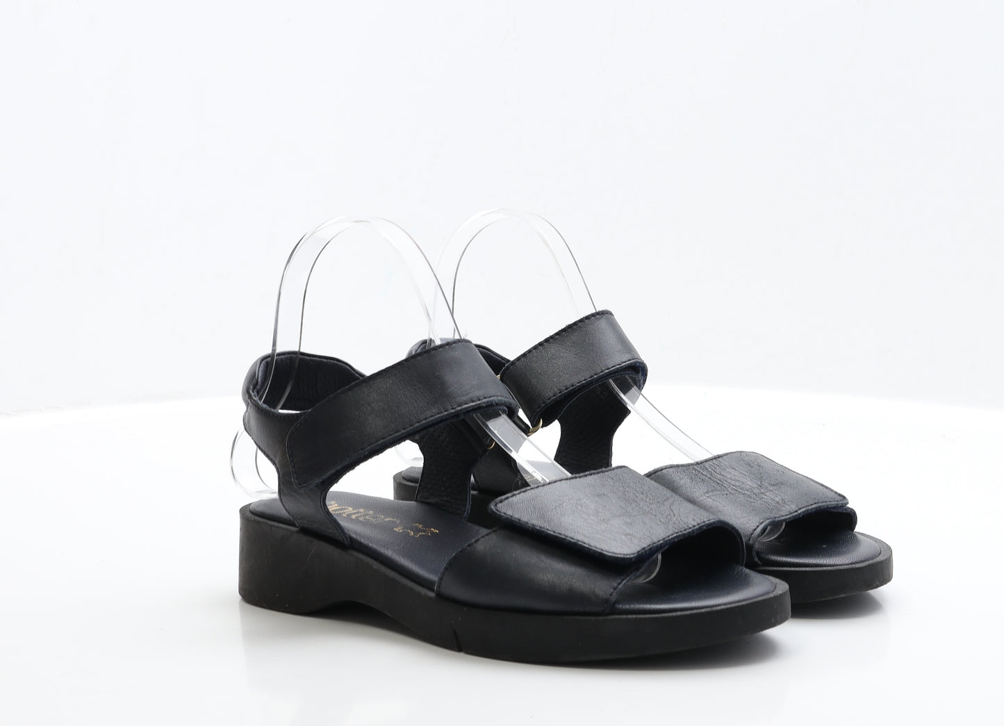 Hotter Womens Blue Leather Slingback Sandal UK 5.5
