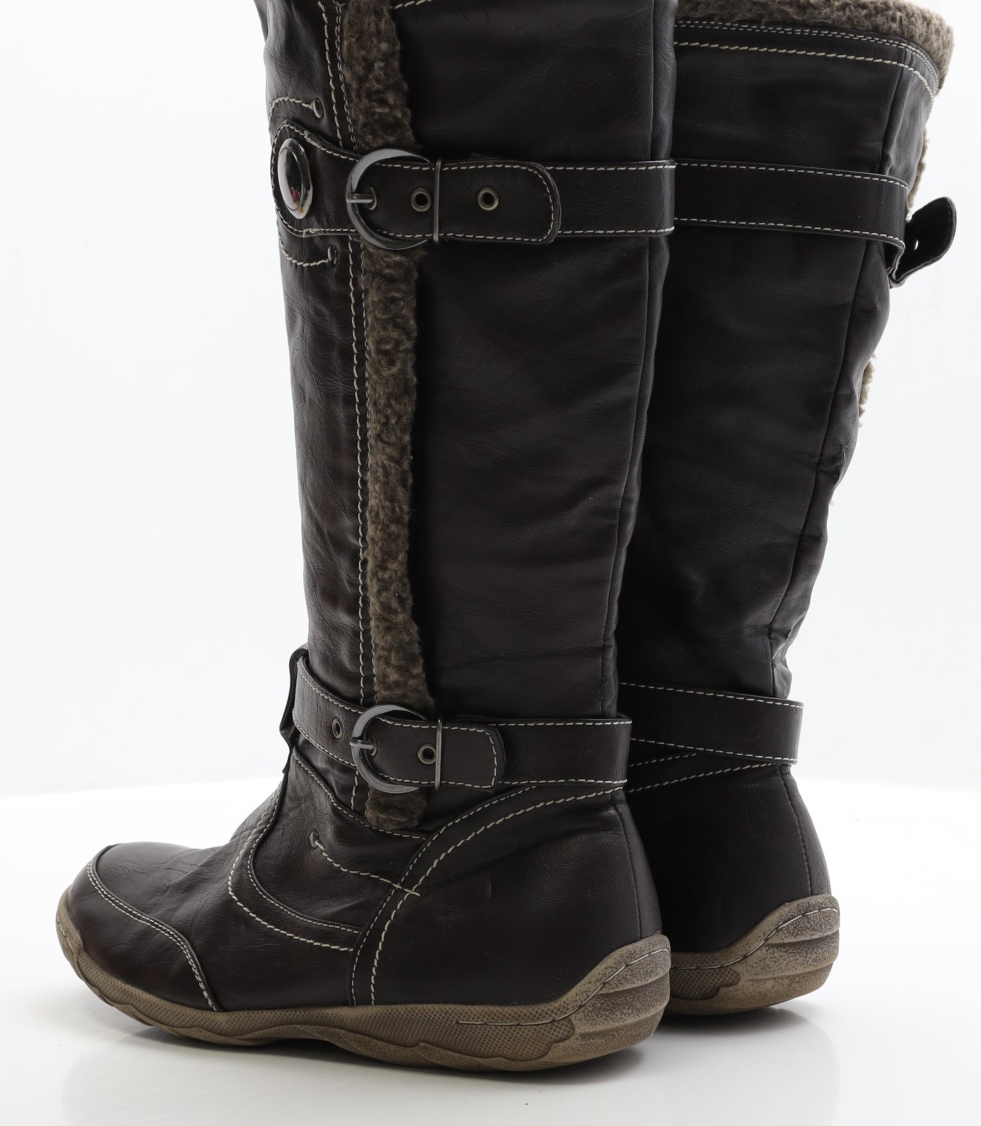 Lotus Womens Brown Leather Bootie Boot UK 7 EUR 40