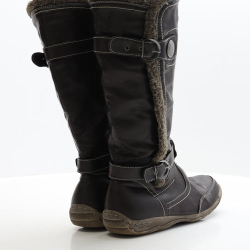 Lotus Womens Brown Leather Bootie Boot UK 7 EUR 40