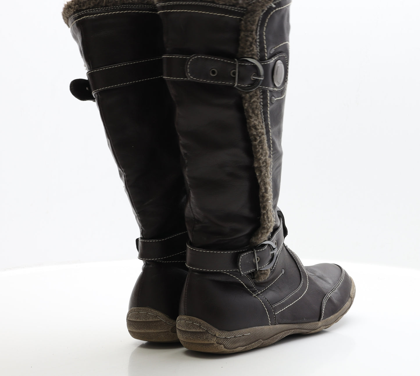 Lotus Womens Brown Leather Bootie Boot UK 7 EUR 40