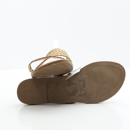 Primark Womens Yellow Polyester Slip On Flat UK 6 EUR 39