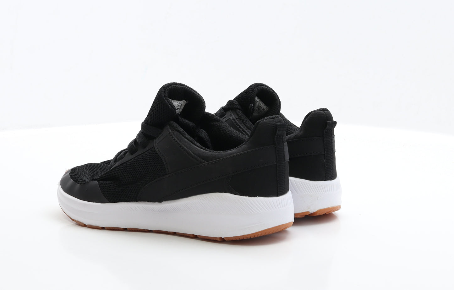 F&F Womens Black Polyester Trainer UK 4 EUR 37