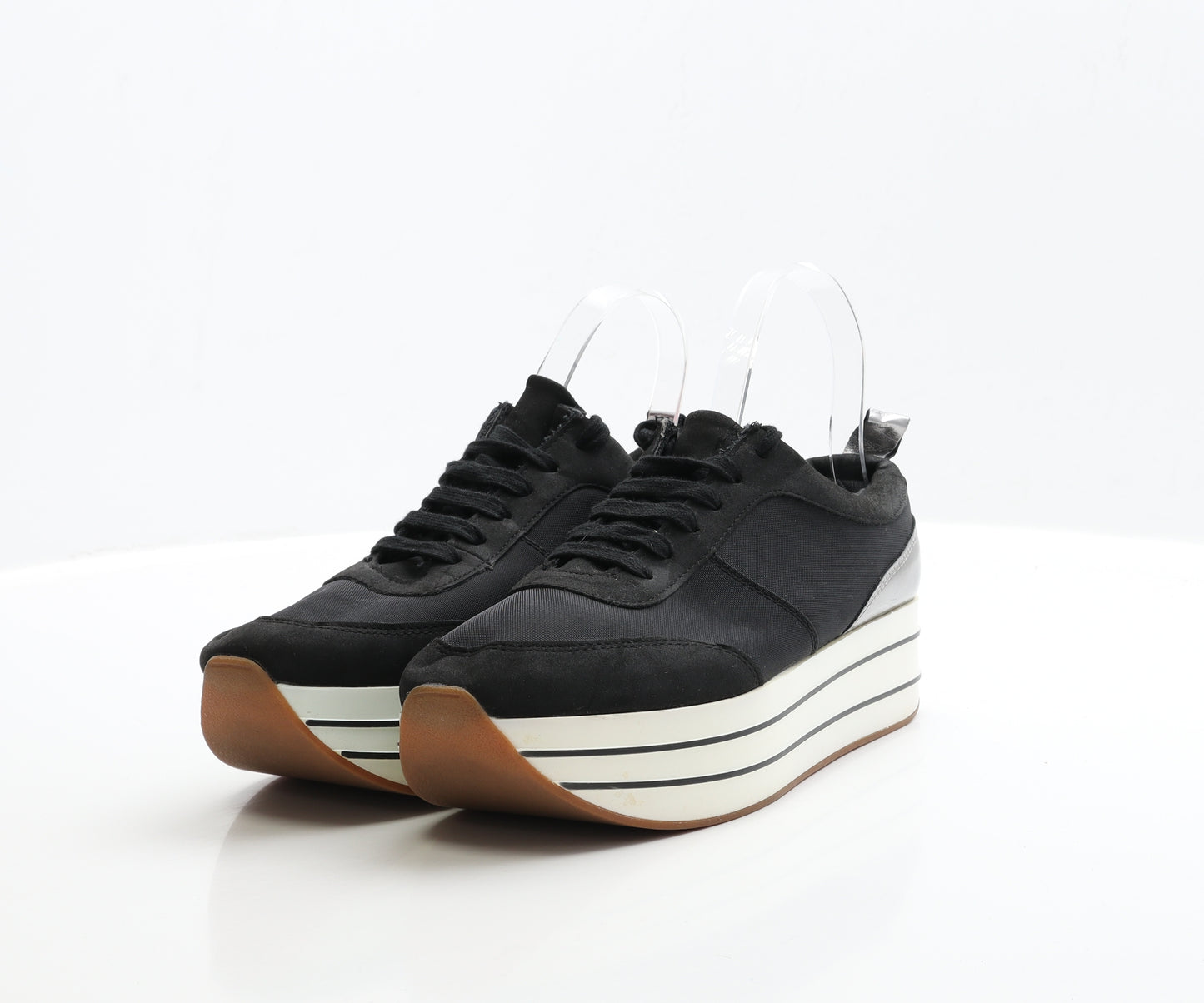 Zara Womens Black Polyester Trainer UK 6 EUR 39