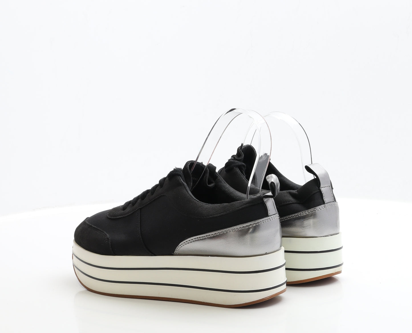 Zara Womens Black Polyester Trainer UK 6 EUR 39