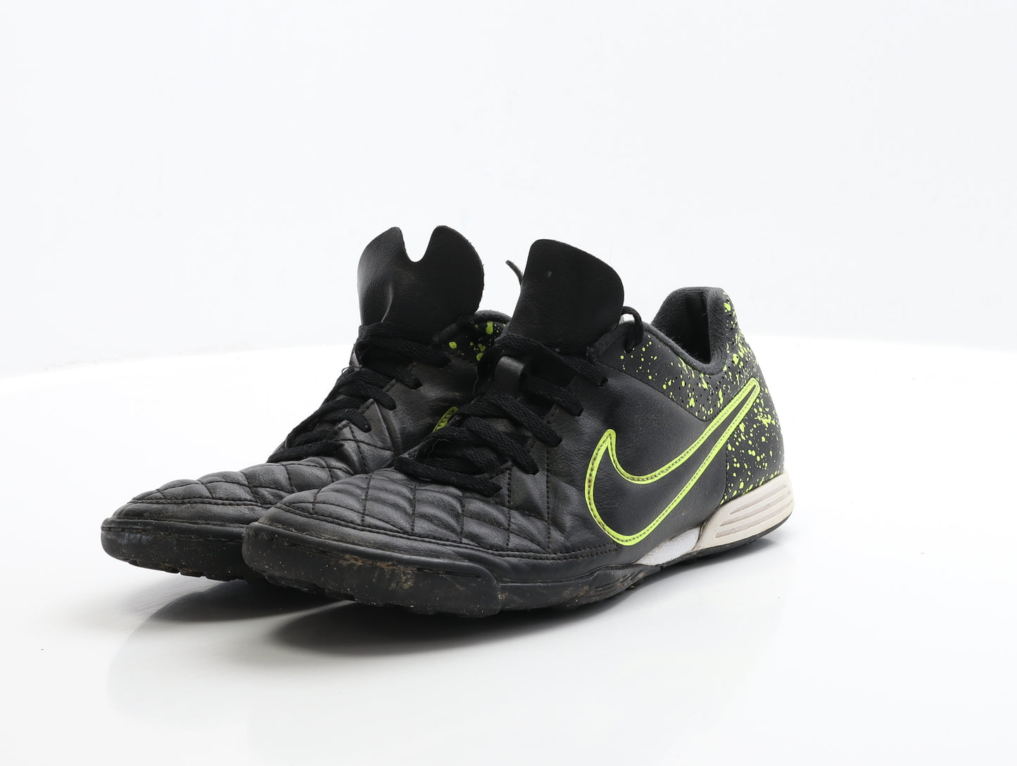 Nike Boys Black Geometric Polyester Sock Trainer UK 6 EUR 40