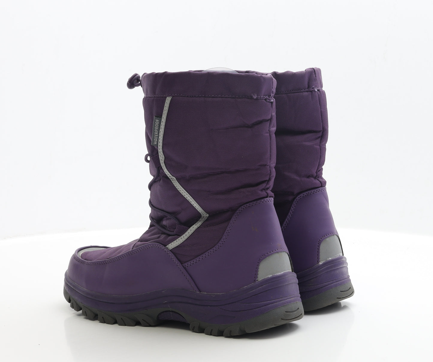 Preworn Womens Purple Polyester Snow Boot Boot UK 7