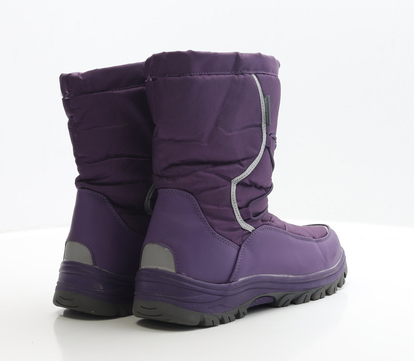 Preworn Womens Purple Polyester Snow Boot Boot UK 7