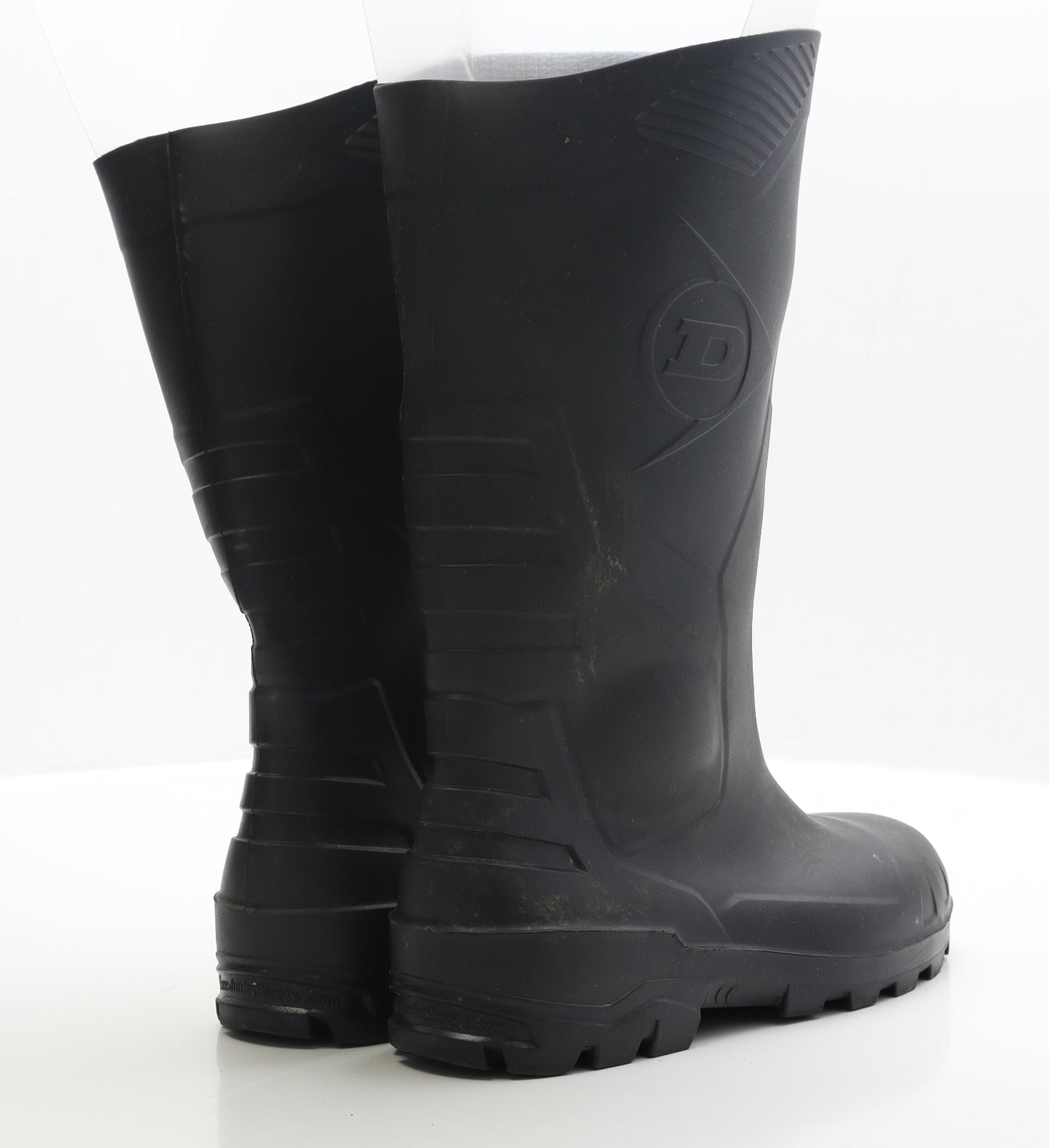 Dunlop Mens Black Rubber Wellies Boot UK 8 EUR 42