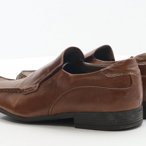 Primark Mens Brown Faux Leather Loafer Casual UK 8 EUR 42