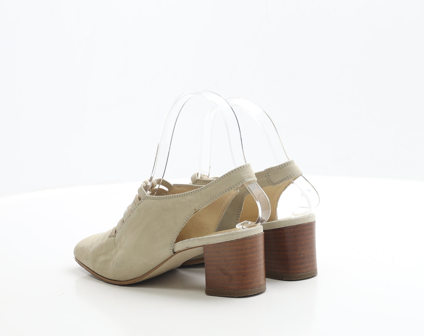 Cable&co Womens Beige Polyester Slingback Heel UK 2 EUR 35