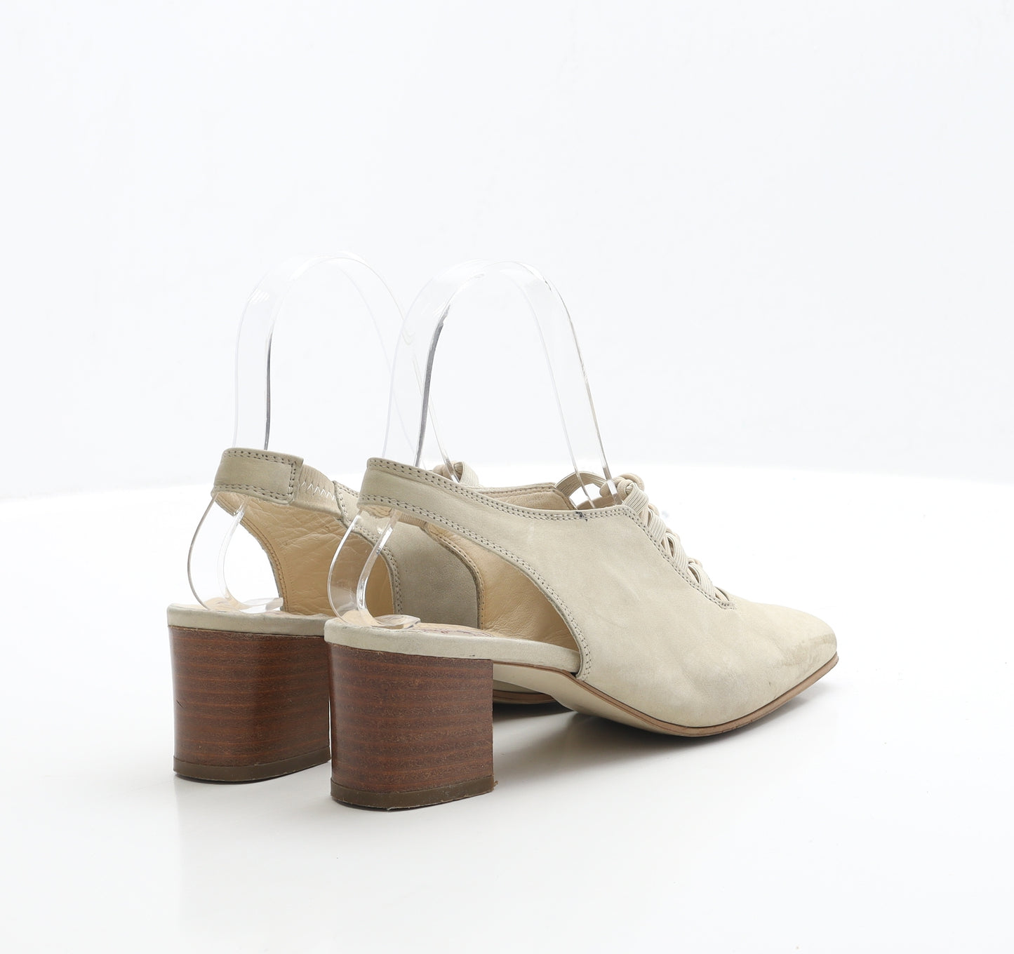 Cable&co Womens Beige Polyester Slingback Heel UK 2 EUR 35