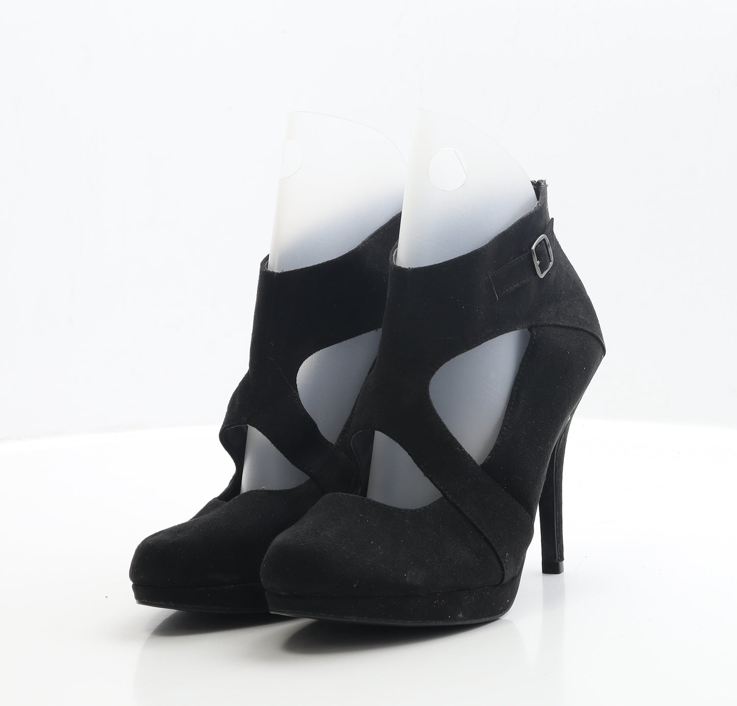 New Look Womens Black Faux Suede Bootie Boot UK 8 EUR 41