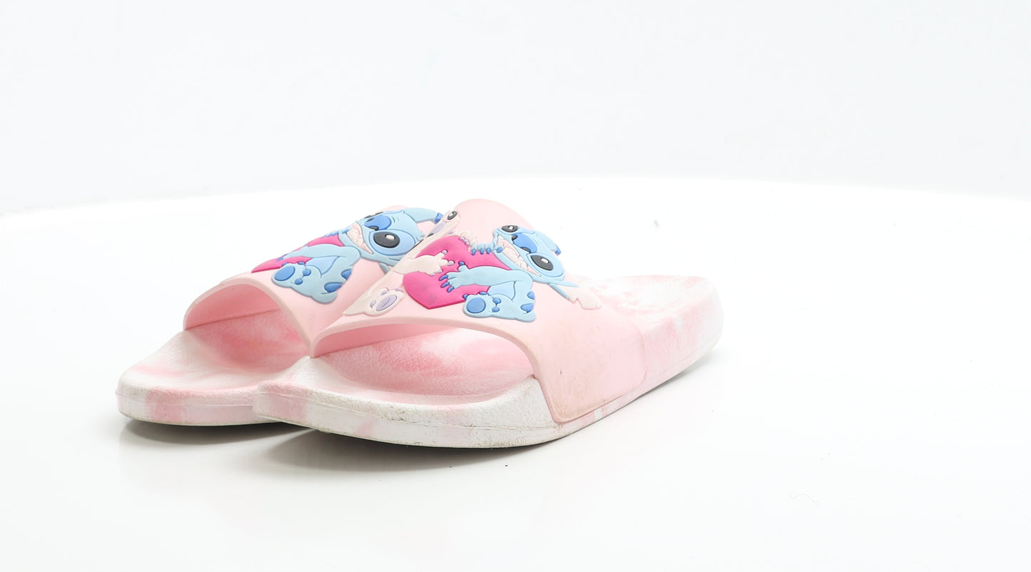 Disney Girls Pink Rubber Slider Heel UK 5 - Lilo&Stich